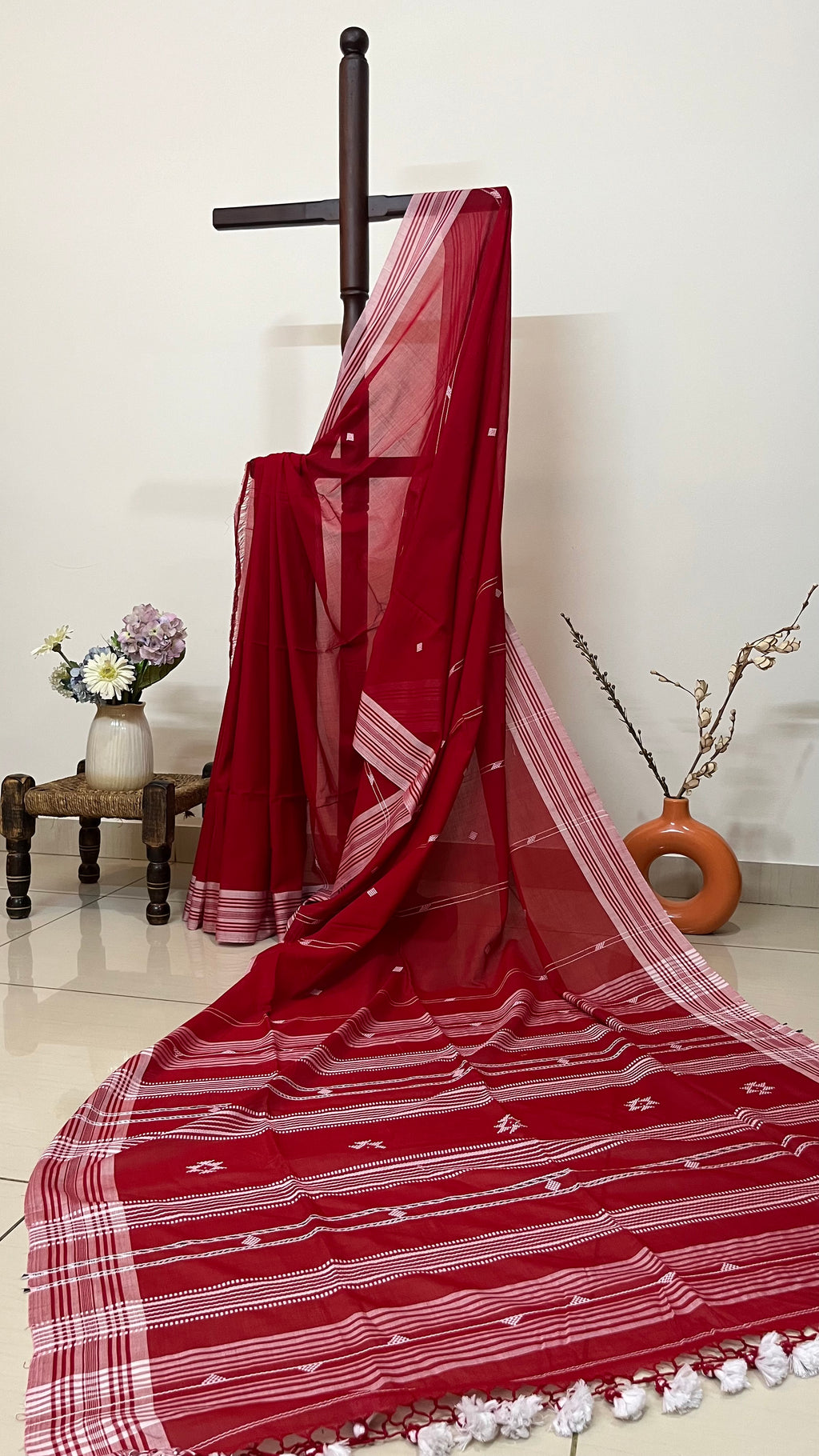 NRITYA - Pure Mercerised Bhujodi Cotton Saree