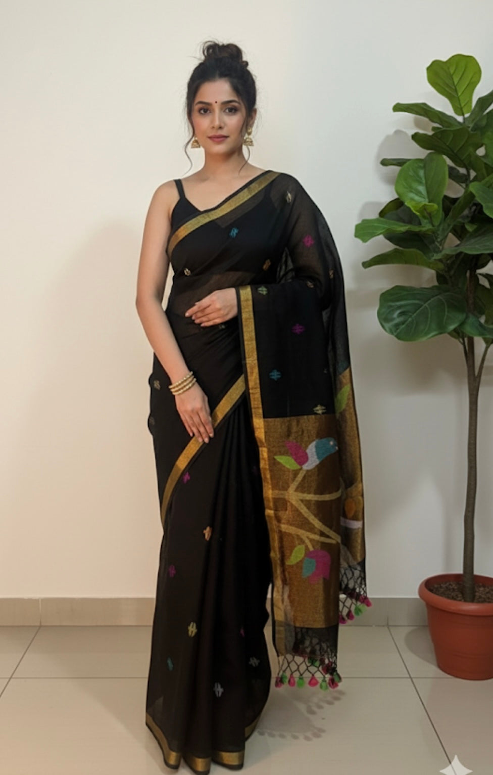 KALKI - Linen Paithani Saree