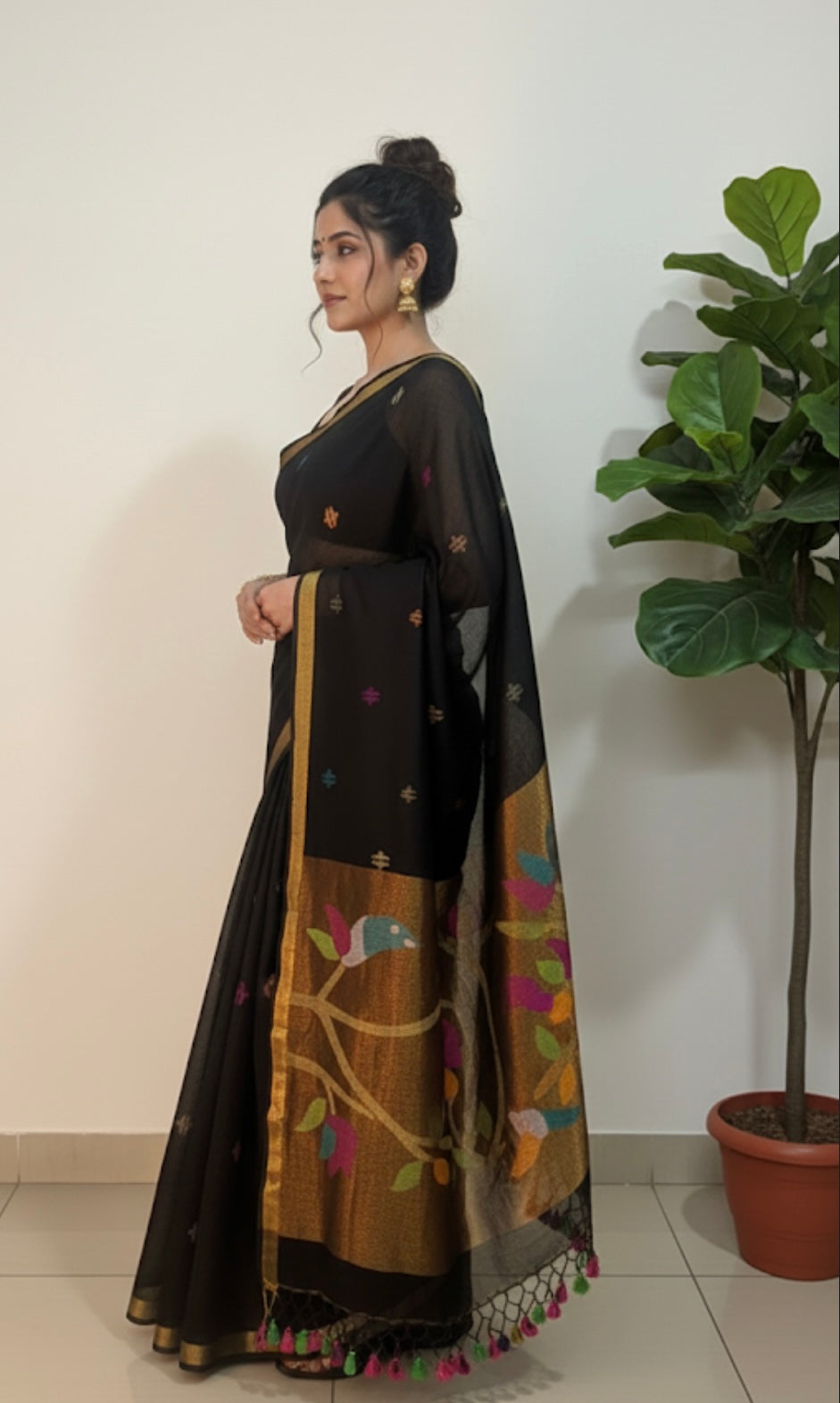 KALKI - Linen Paithani Saree