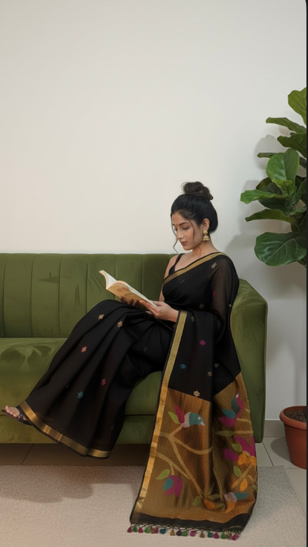 KALKI - Linen Paithani Saree