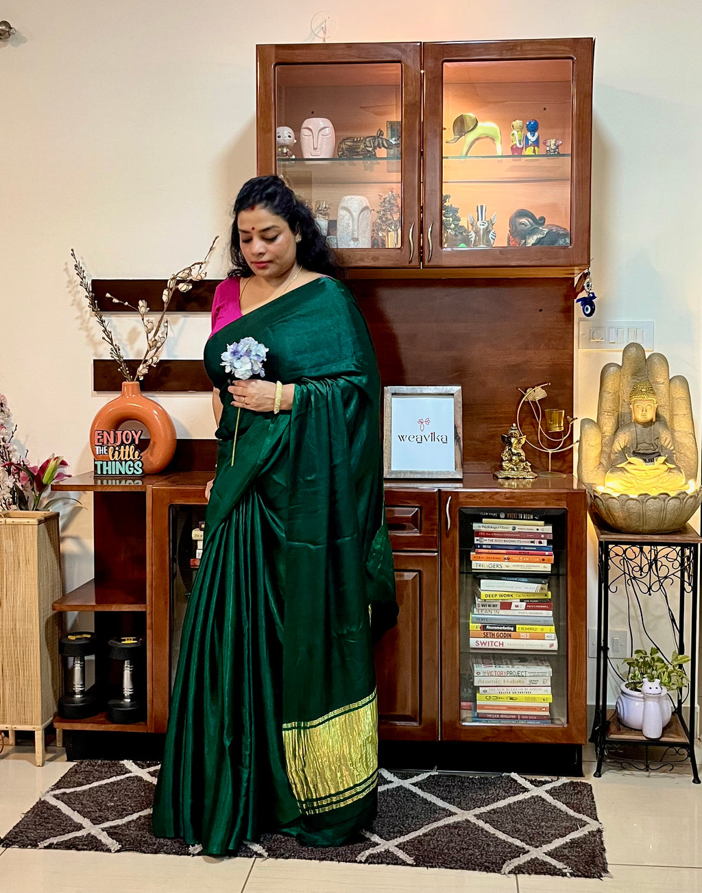 VISHISHTAM - Modal Silk Zari Patti Saree