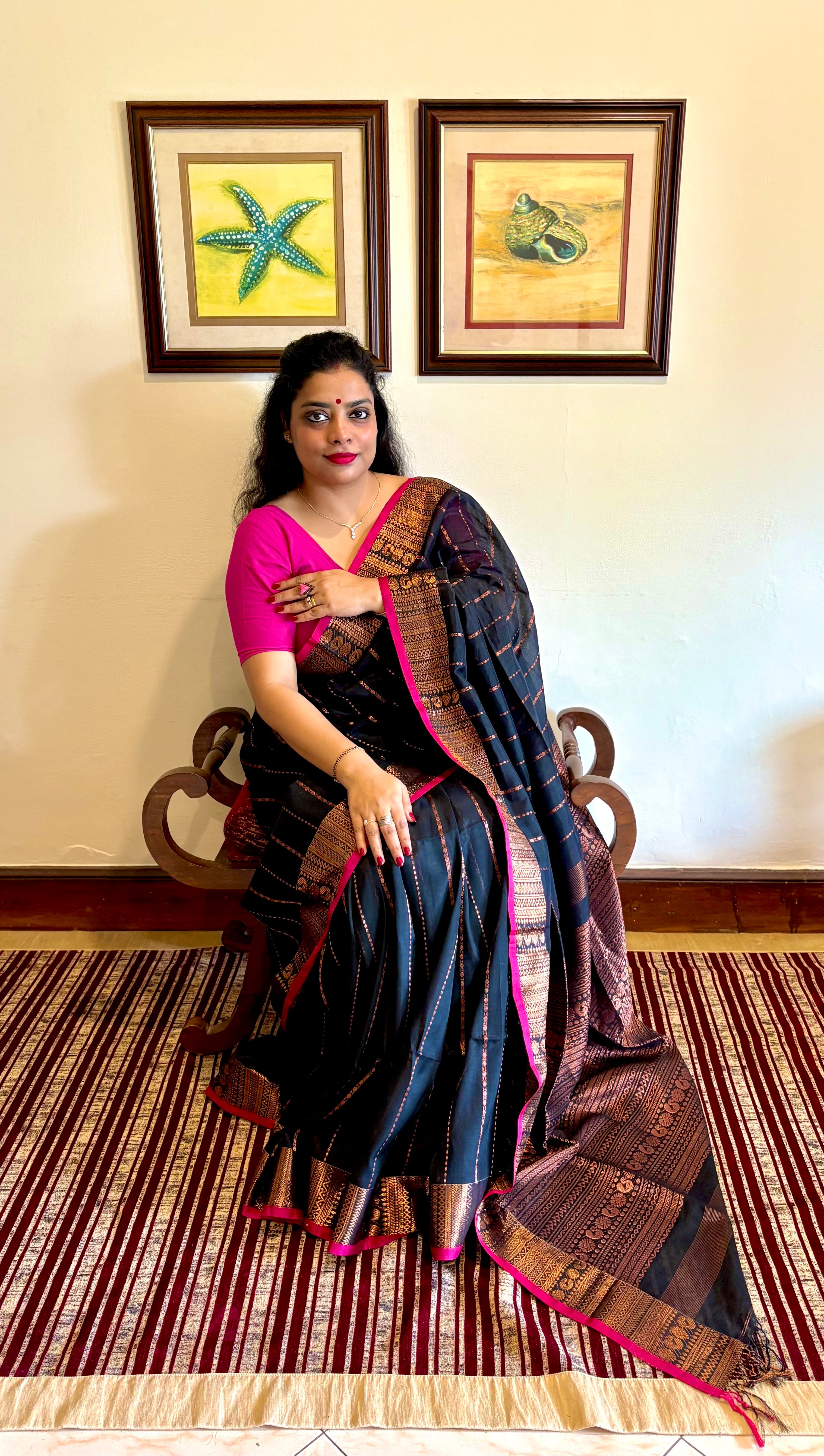 MANMOHINI - Handloom Cotton Silk Copper Zari