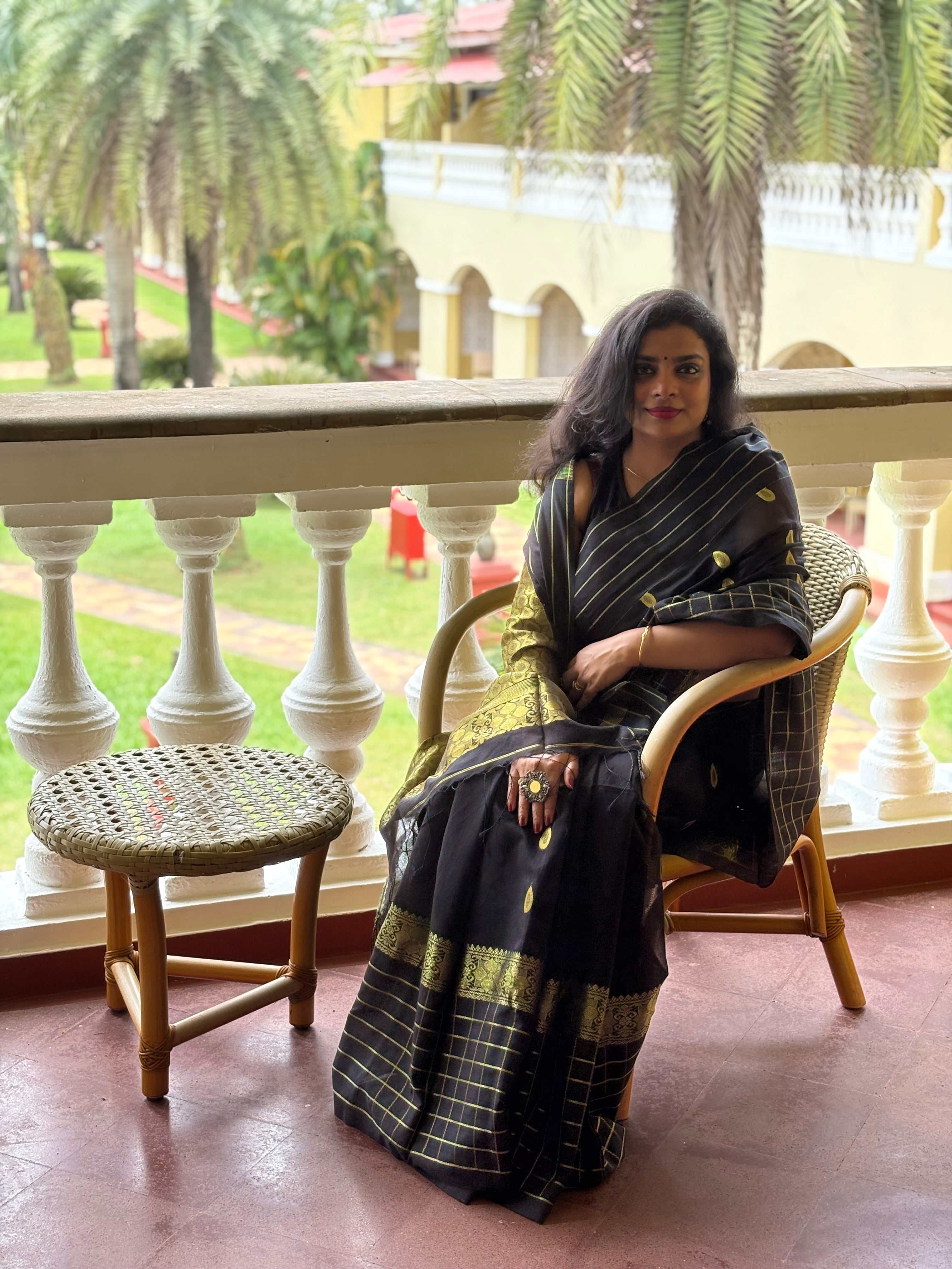 SONARI - Handloom Cotton Silk Tangail Gold Zari